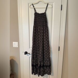 Michael Stars Black and White Patterned Maxi Dress